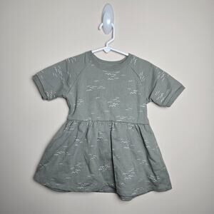 Rylee & Cru Raglan Dress in Flock Size 18/24m Birds Blue White